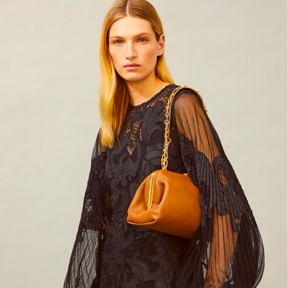 Tory Burch - Runway Item - Large Cleo Clasp/Pouch/ Kisslock Bag - Picture 3 of 12